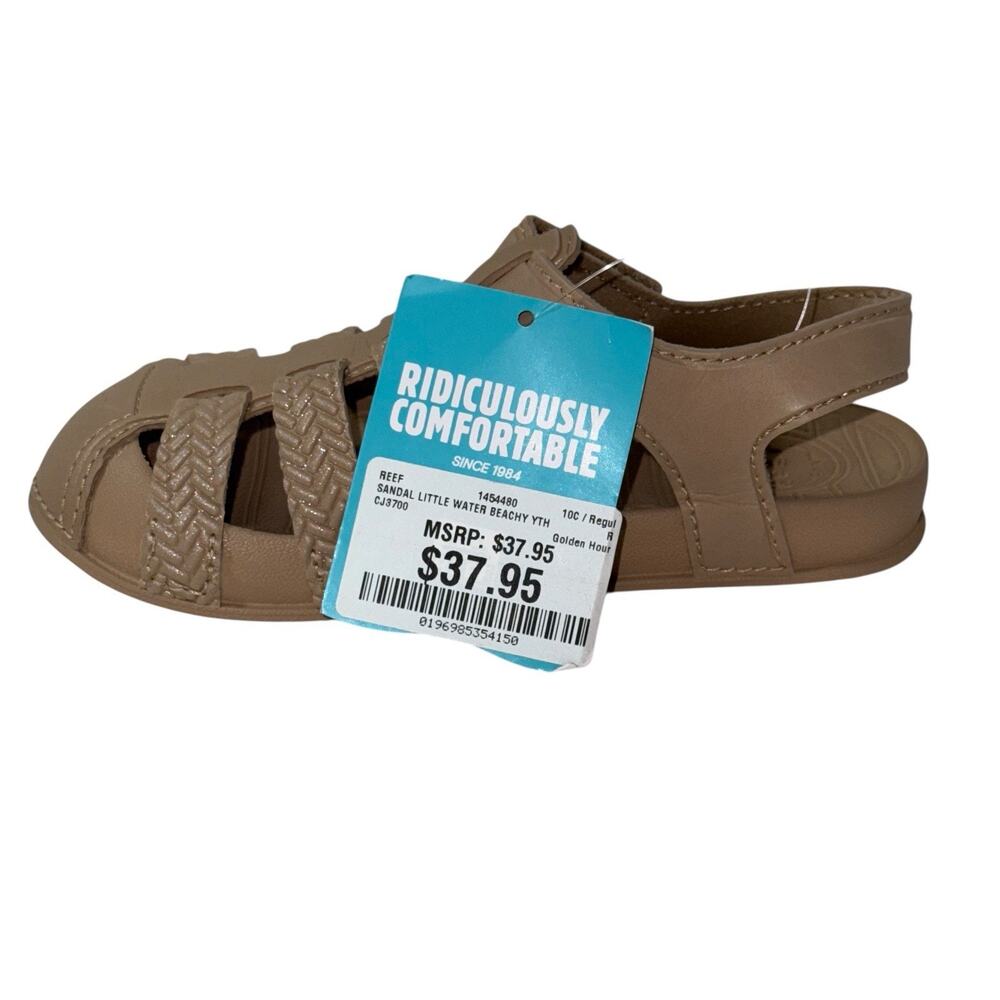 Reef Girl's Little Water Beachy Beige SZ/10 - Picture 4 of 11